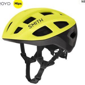 Smith Triad MIPS Road Helmet Medium 55-59cm Matte Neon Yellow Viz- New $200